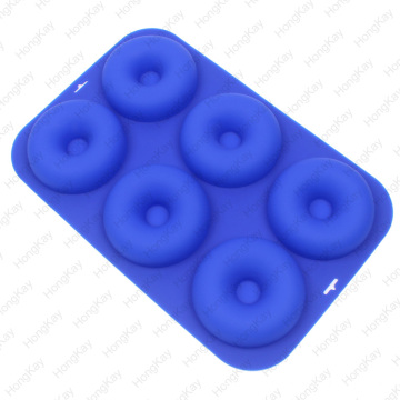 Manufacturers directly sale 6 cup baking pan silicone cake pan with BPA free